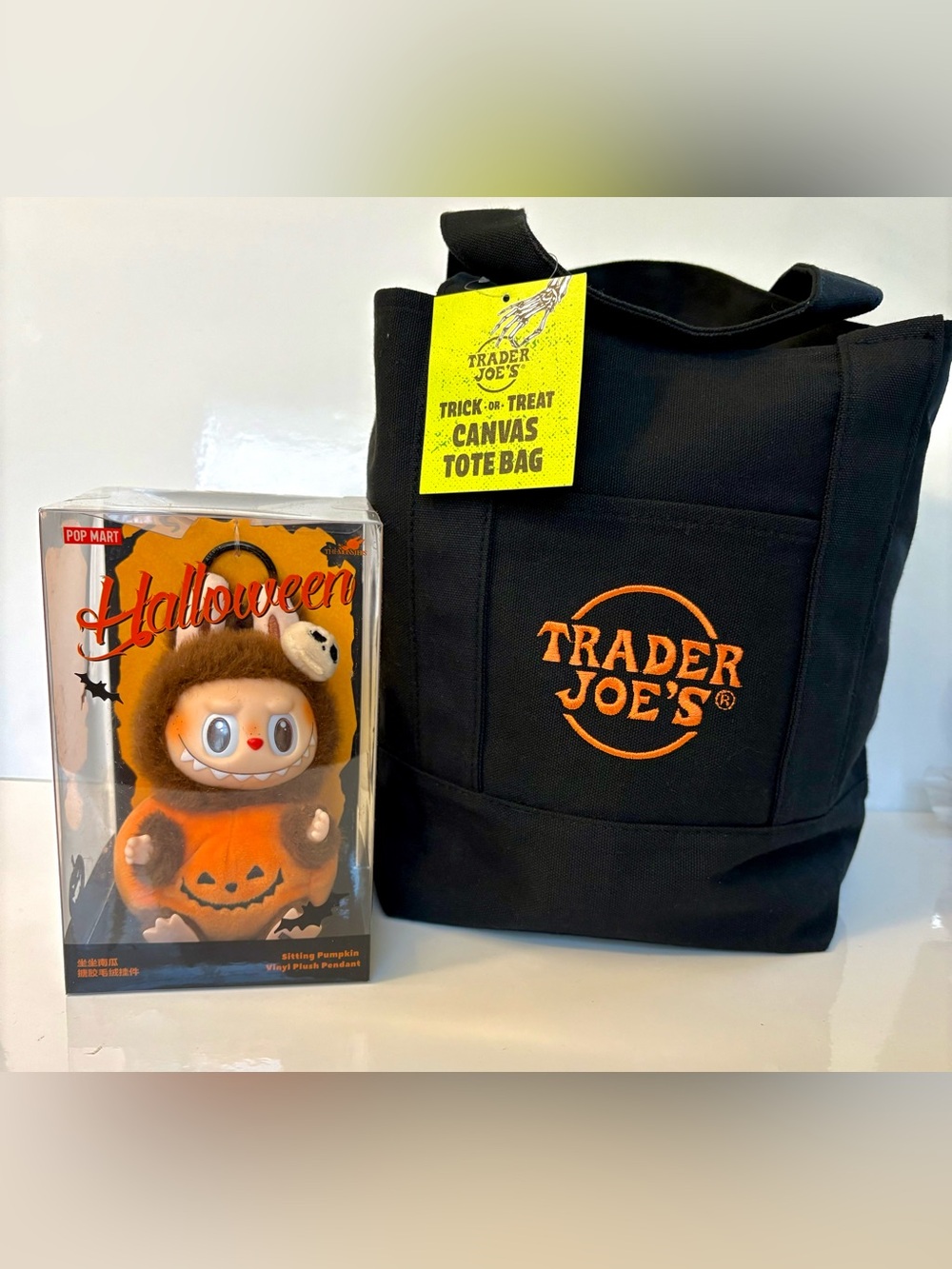 Labubu Celebrates Halloween + Black Trader Joe’s Mini Canvas Tote!